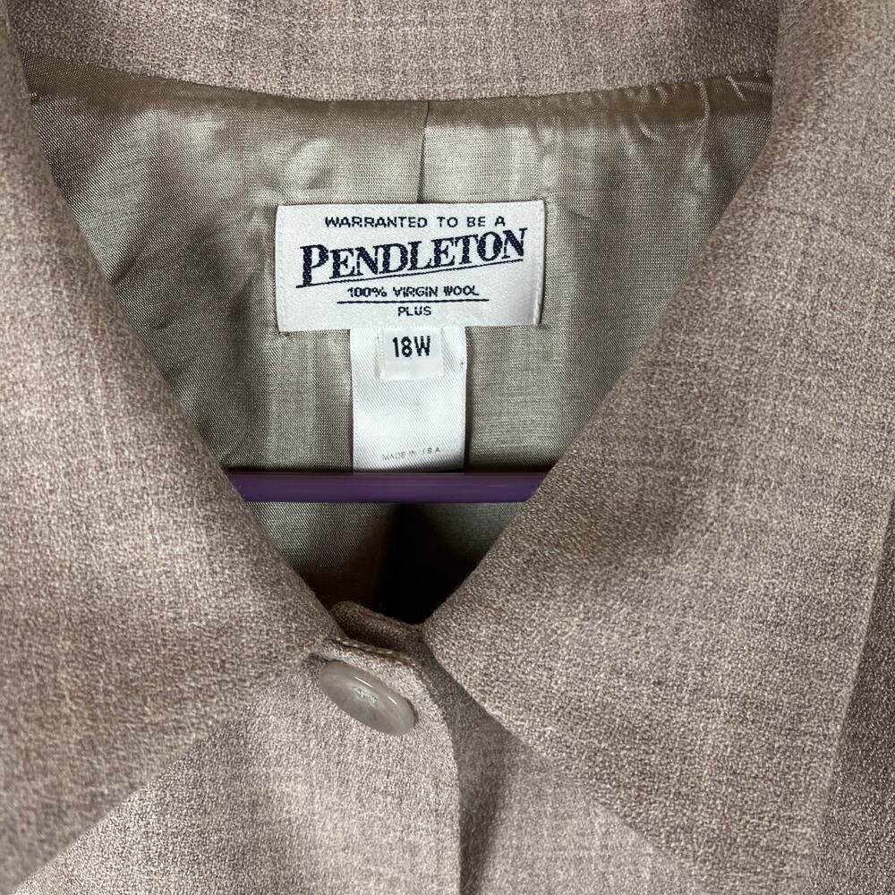 Pendleton 100% Virgin Wool Blazer, Jacket 18w - image 2